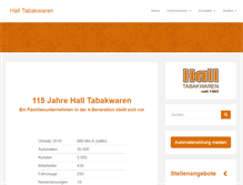 Tablet Screenshot of halltabakwaren.de